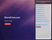 Tablet Screenshot of brandcore.com